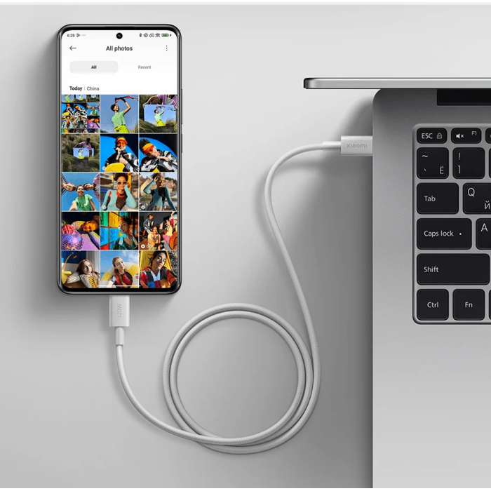 Кабель Xiaomi 6A Braided USB-C to USB-C Cable (1m)