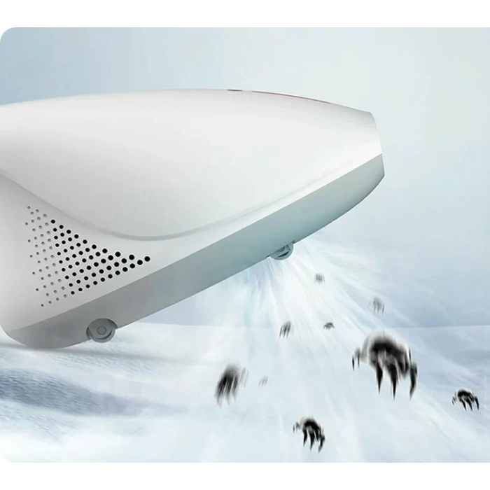 Ручний пилосос Xiaomi DEERMA Mites Vacuum Cleaner White + (перехідник на EU розетку)