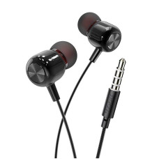 Навушники дротові HOCO M87 (3.5mm) Gloomy Black
