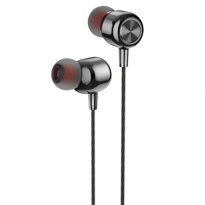 Навушники дротові HOCO M87 (3.5mm) Gloomy Black
