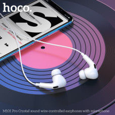 Навушники дротові HOCO M101 Pro Crystal (3.5mm) White