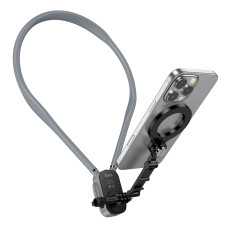 Кріплення для телефона на шию HOCO K31 Campo magnetic neck-hanging holder Black Gray