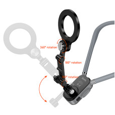 Кріплення для телефона на шию HOCO K31 Campo magnetic neck-hanging holder Black Gray