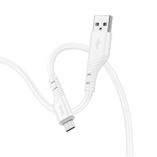 Кабель HOCO X97 Crystal color silicone charging data cable Micro white