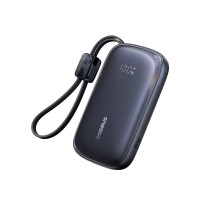 Зовнішній акумулятор Baseus EnerFill FC21 Qpow 3 Ultra Digital Display Power Bank with Detachable Cable 20000mAh 22.5W Cosmic Black