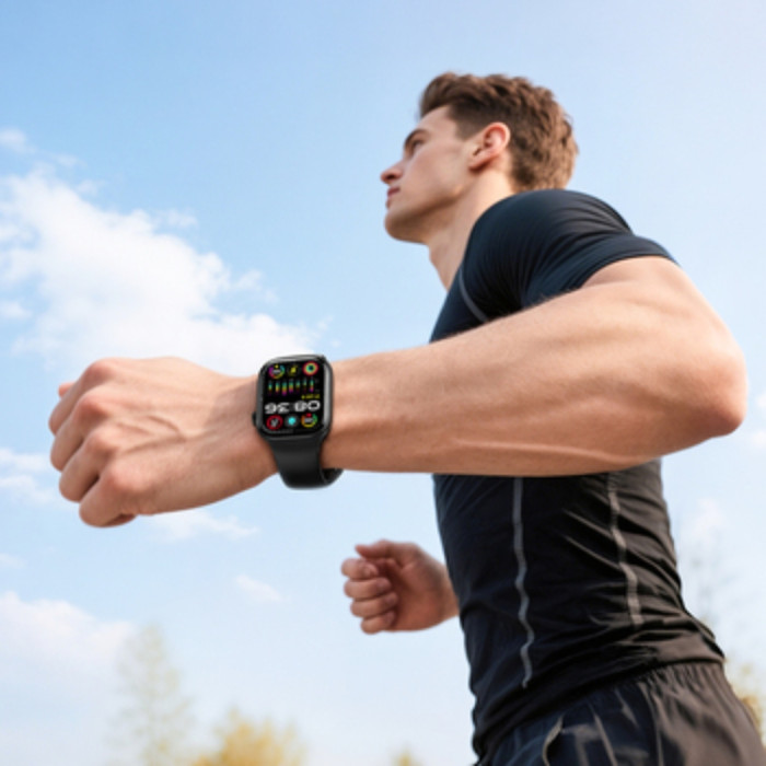 Смарт-годинник BOROFONE BD14 Plus 51mm. 200 mAh. IP54 Black Smart watch(call version) Black