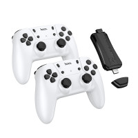 Ігрова приставка + 2 джойстики HOCO GA31 Collection game box+two wireless gamepads set White