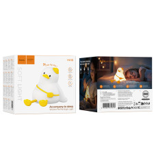 Світильник HOCO HX16 2W. 1200 mAh. Silicone lamp Duck