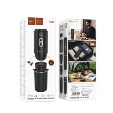 Портативна кавомашина HOCO HX80 15 W 1300 mAh Portable all-in-one coffee machine Black