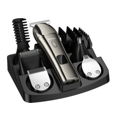 Машинка для стрижки HOCO HP26 600 mAh. IPX6. Multi-function electric clipper grooming set Metal Gray