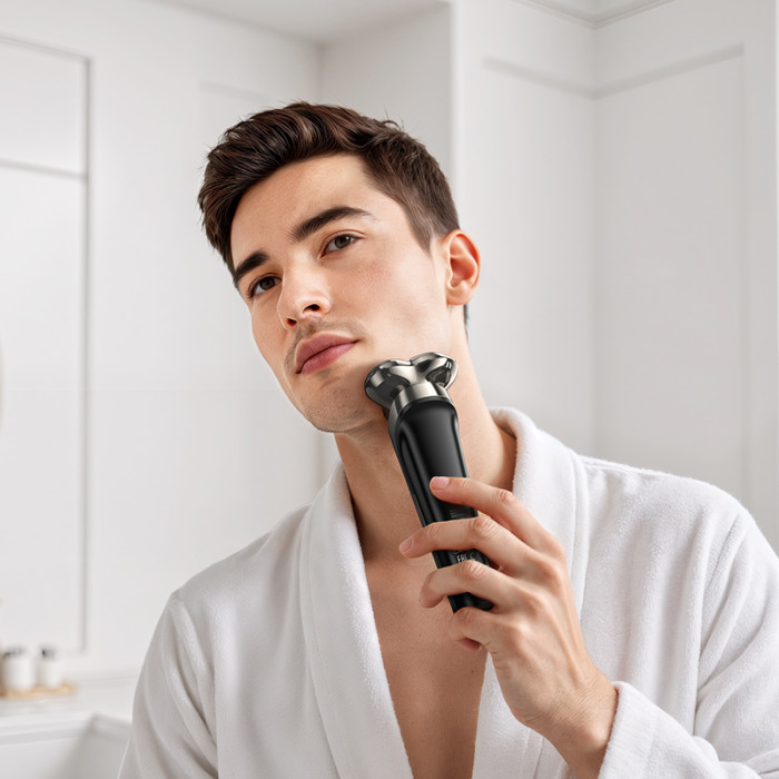 Електробритва HOCO HP39 600 mAh. Three-head shaver Metal Gray