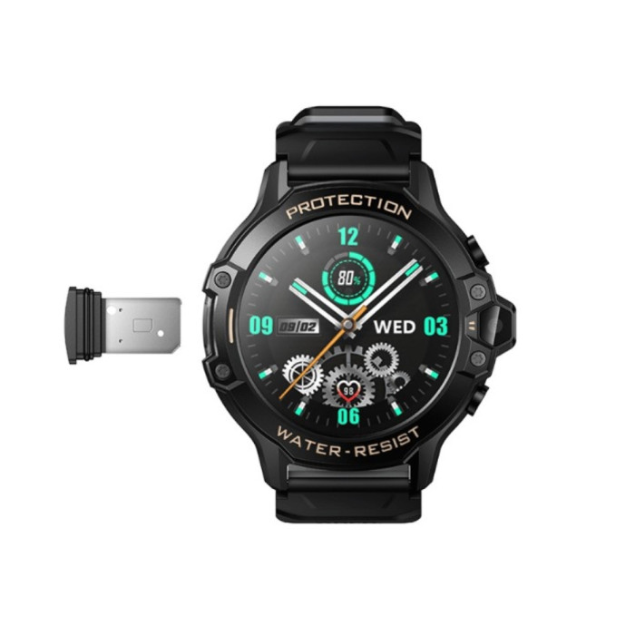 Дитячий смарт-годинник HOCO Y107 4G 32mm. 700 mAh. IP54. children phone watch black