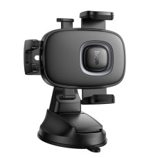 Автотримач для телефона HOCO H76 Crown one-button car holder(center console) Black Metal Gray