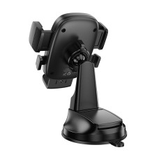 Автотримач для телефона HOCO H76 Crown one-button car holder(center console) Black Metal Gray
