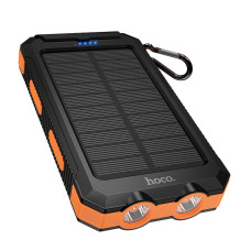 Зовнішній акумулятор HOCO J164 Platinum solar dual lighting power bank(8000mAh) Black