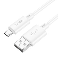 Кабель HOCO X88 Gratified charging data cable for Micro White