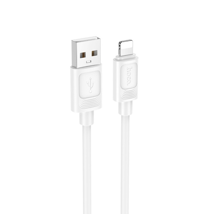 Кабель HOCO X122 Benefit silicone charging data cable iP White