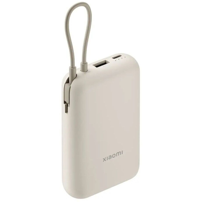 Зовнішній акумулятор Xiaomi Power Bank 10000mAh (Integrated Cable) Tan GL