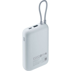 Зовнішній акумулятор Xiaomi Power Bank 10000mAh (Integrated Cable) Ice Blue GL