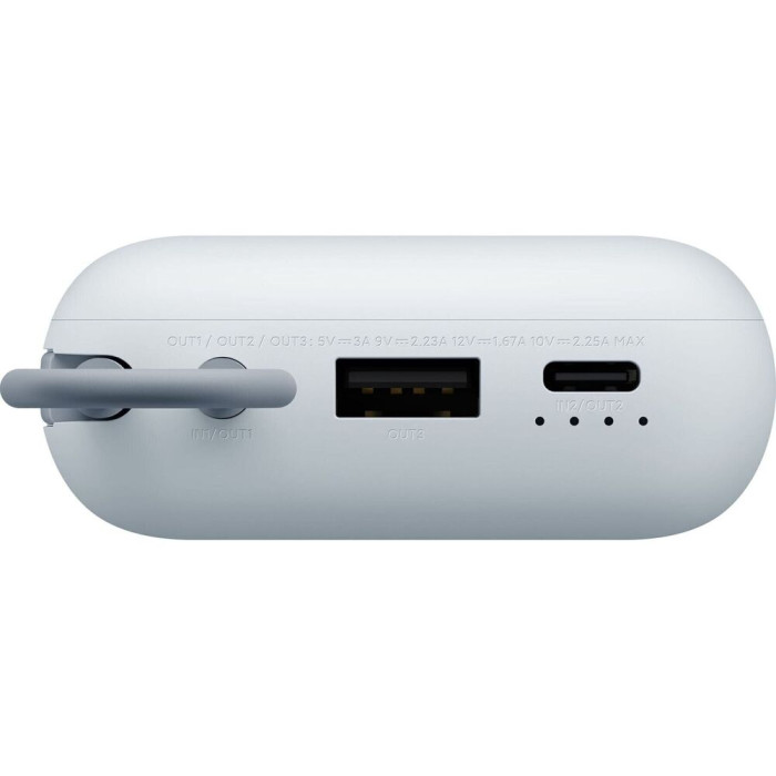 Зовнішній акумулятор Xiaomi Power Bank 10000mAh (Integrated Cable) Ice Blue GL