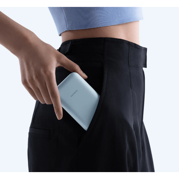 Зовнішній акумулятор Xiaomi Power Bank 10000mAh (Integrated Cable) Ice Blue GL