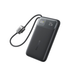 Зовнішній акумулятор Baseus EnerFill FC11 Digital Display Power Bank with Dual Built-in Cables 10000mAh 22.5W Cosmic Black