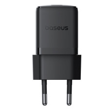 Мережевий зарядний пристрій з кабелем Baseus Palm Fast Charger 1C 20W EU Cosmic Black  set USB-C to iP 20W 1m