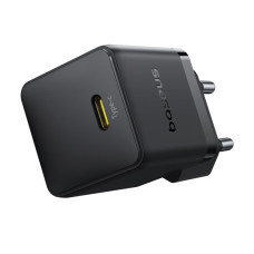 Мережевий зарядний пристрій з кабелем Baseus Palm Fast Charger 1C 20W EU Cosmic Black  set USB-C to iP 20W 1m