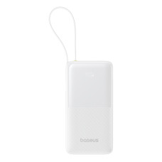 Зовнішній акумулятор Baseus Bipow 2 Digital Display Power Bank With Built-in USB-C Cable 20000mah 20W Moon White