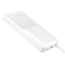 Зовнішній акумулятор Baseus Bipow 2 Digital Display Power Bank With Built-in USB-C Cable 20000mah 20W Moon White