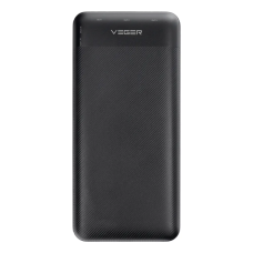 Зовнішній акумулятор VEGER 30000 mAh PD QC3.0 3A 20W L30 (W3008PD) black