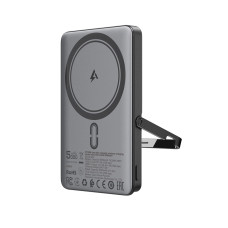 Зовнішній акумулятор ACEFAST M16-5000 PD18W ultra-thin magnetic wireless charging power bank with stand Black