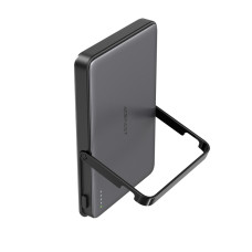 Зовнішній акумулятор ACEFAST M16-5000 PD18W ultra-thin magnetic wireless charging power bank with stand Black
