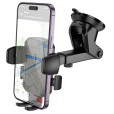 Автотримач для телефона HOCO H65 Gamble one-button car holder(center console) Black