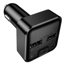 АЗП з FM-модулятором BOROFONE BC63 Selecto car BT FM transmitter Black