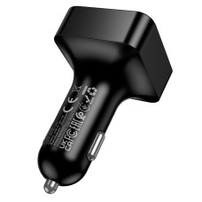 АЗП з FM-модулятором BOROFONE BC63 Selecto car BT FM transmitter Black