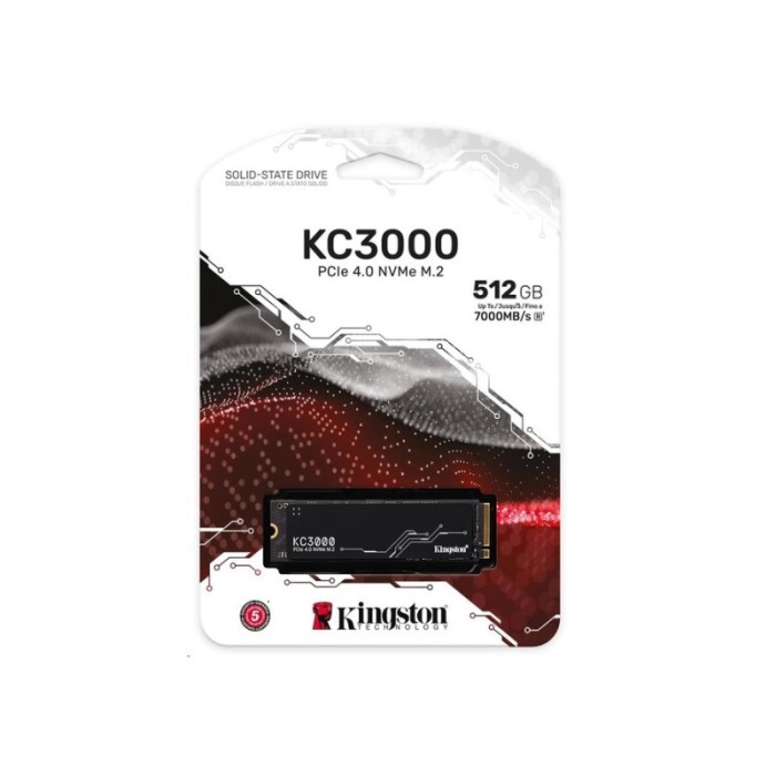 Накопичувач SSD M.2 Kingston KC3000 512GB NVMe 2280 PCIe 4.0 x4 3D NAND TLC