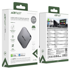Адаптер ACEFAST QC2 AI Box CarPlay wireless adapter for car Metal Gray