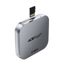 Адаптер ACEFAST QC2 AI Box CarPlay wireless adapter for car Metal Gray