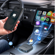 Адаптер ACEFAST QC2 AI Box CarPlay wireless adapter for car Metal Gray