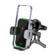 Автотримач для телефона з БЗП WIWU FREELANDER Car Wireless Charger CH-313 Black