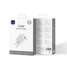 Мережевий зарядний пристрій WIWU Cube 67W 2C+A GaN Fast Charger Wi-G026 EU White