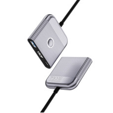 USB-Hub WIWU Traveling 3in1 USB C hub Wi-HB002 Gray