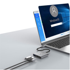 USB-Hub WIWU Traveling 3in1 USB C hub Wi-HB002 Gray