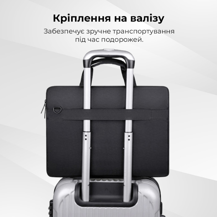 Комплект 3 в 1 (сумка, миша, килимок) WIWU 14" Genius Combo Set Black