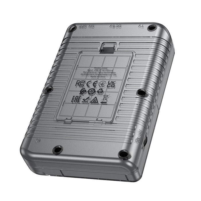 Портативна ігрова консоль HOCO GA40 250 mAh Brilliant vertical screen handheld game console Gray