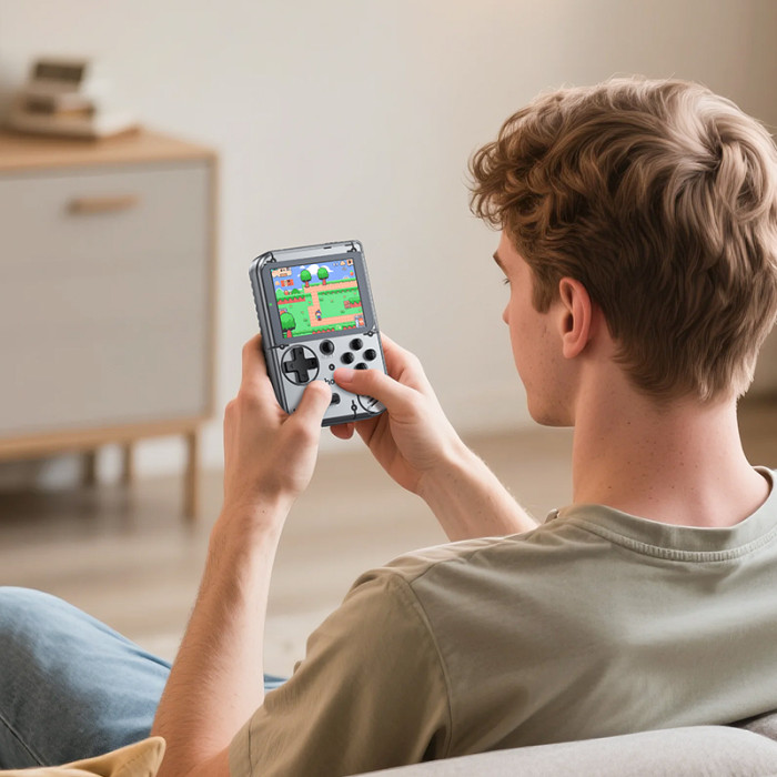 Портативна ігрова консоль HOCO GA40 250 mAh Brilliant vertical screen handheld game console Gray