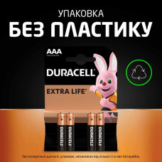 Батарейка Duracell Basic LR3/AAA (4шт)