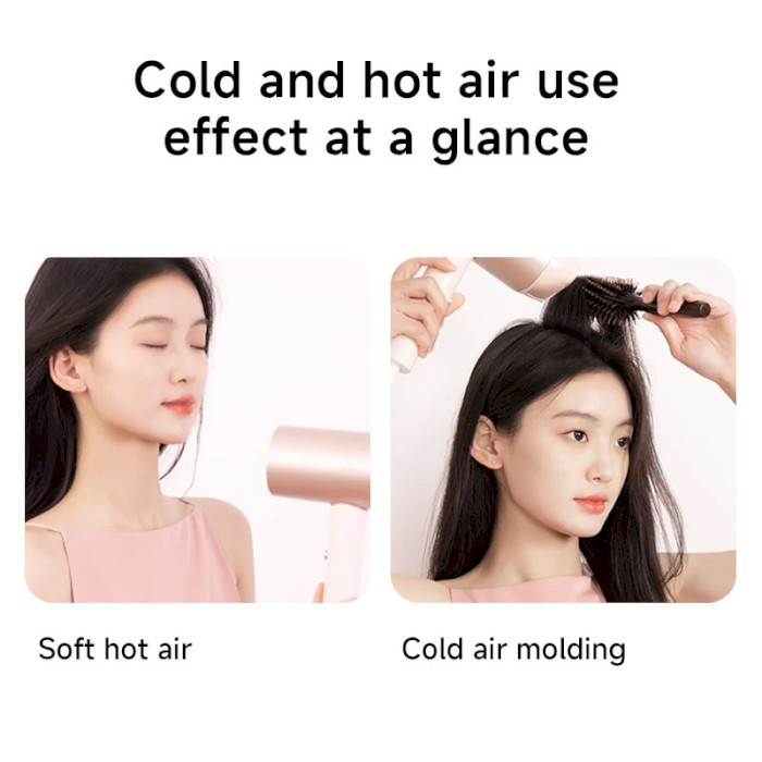 Фен Xiaomi Doco negative ion hair dryer soft and fast dry hair care Small Milk (Китайська вилка)