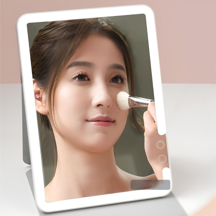 Дзеркало для макіяжу Xiaomi DOCO 11 " Daylight Portable Flat Mirror Pro Pink